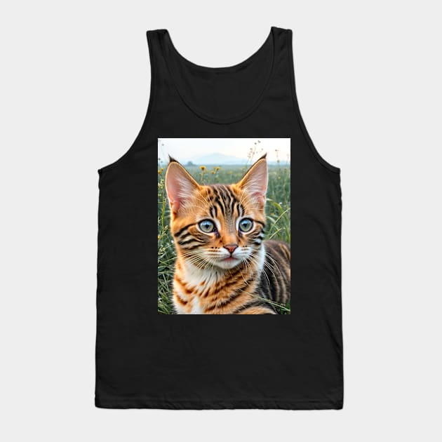 Beautiful Bengal Cat Kitten Tank Top by PlanetMonkey